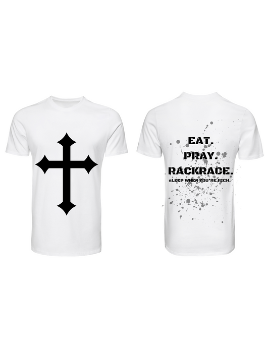 Eat. Pray. Rackrace Tee